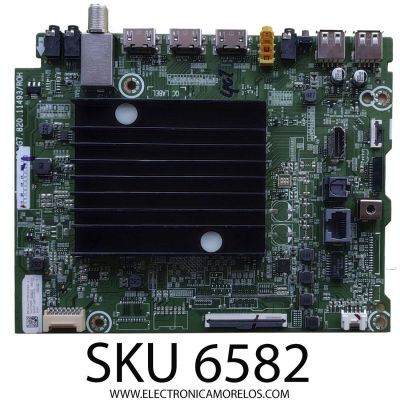 MAIN ORIGINAL PARA TV HISENSE / NUMERO DE PARTE 306728 / RSAG7.820.11493/ROH / 306727A / 306728A / 3TE65G22408S / 65A53FUA(0010)/M0420 / PANEL HD650Y1U51-T0L2/GM/MCKD3A/ROH / DISPLAY T650QVN07.5 / MODELO 65A6H / 65A65H